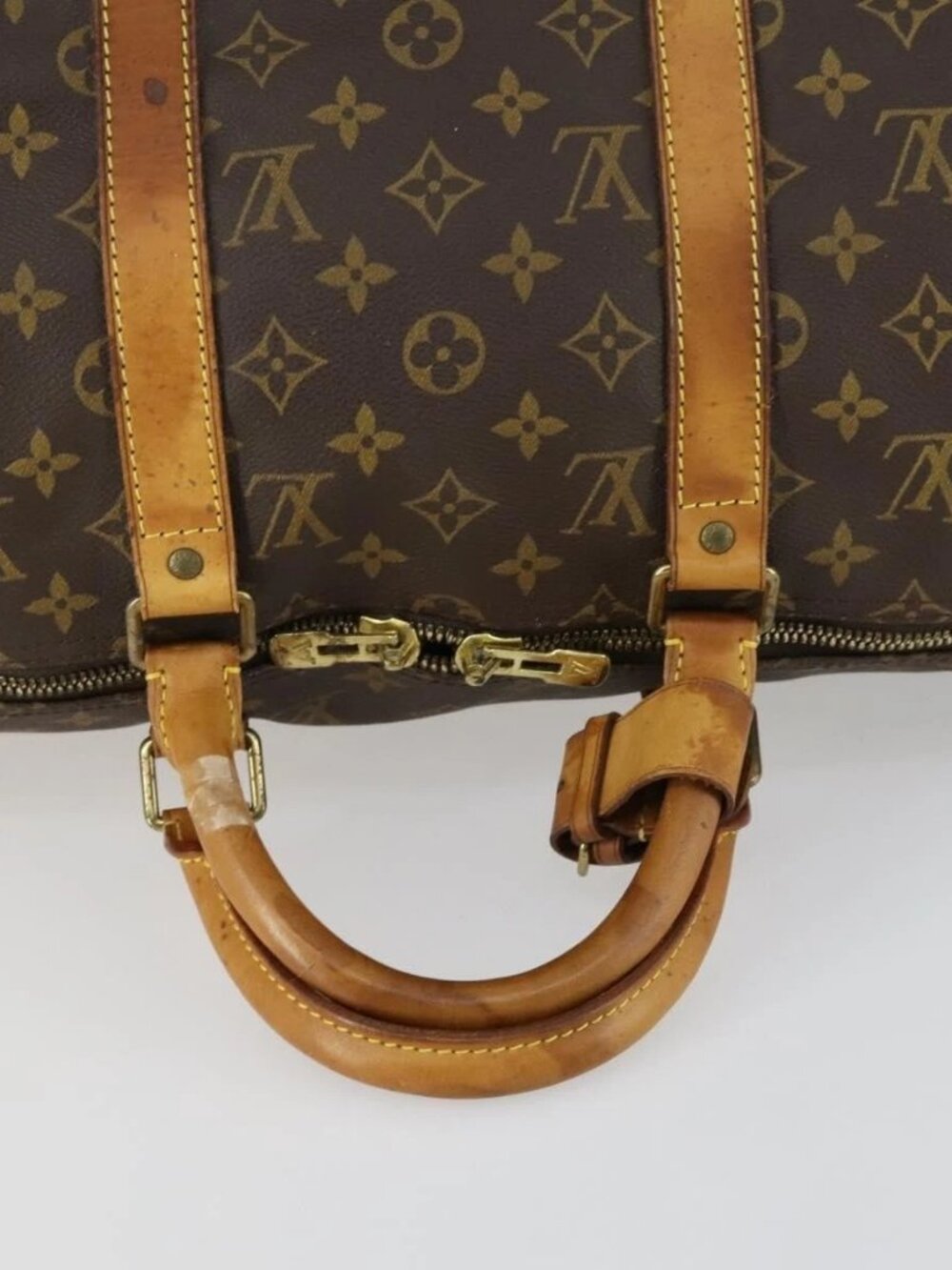 LOUIS VUITTON Monogram Keepall 50 Boston Bag M41426 LV Auth 156594 - Picture 8 of 16